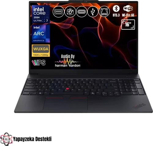 Thinkpad E16 G3 21SR006RTX ATL3 Ultra 7-255H 8GB Ram 2TB SSD O/B Arc140T FDos 16" AI Notebook