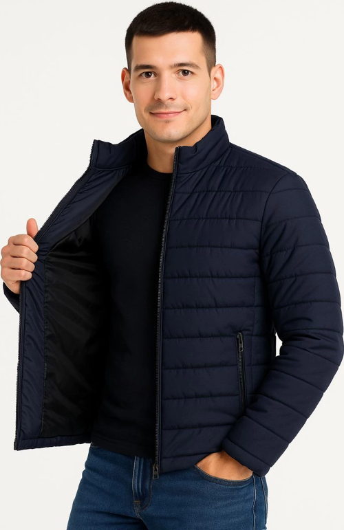 Velmora Premium Erkek Bomber Mont Ceket – Su İtici Kumaş, Kapitone Astarlı, Fermuarlı, Kışlık - Laci