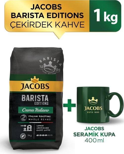Barista Editions Çekirdek Kahve Crema Italiano 1 kg + Seramik Kupa 400 ml
