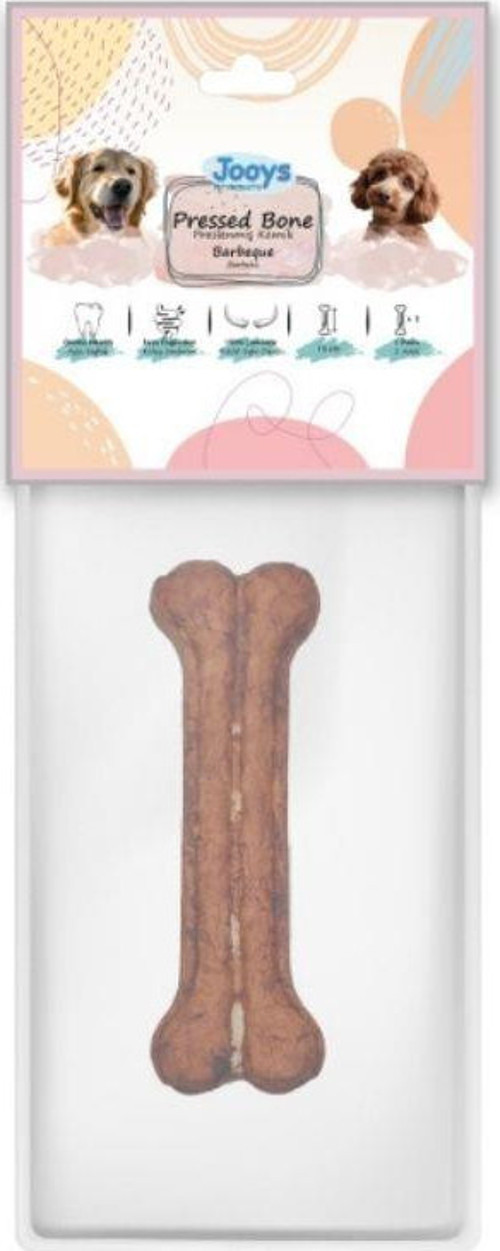 Barbekü Soslu Pres Köpek Ödül Kemiği 15 cm