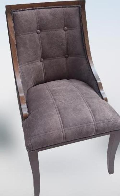 Sandalye 19777 ZUS040 Kayın ayak ve Kenarı Çerçeve Model Kapitone Döşeme El Yapım