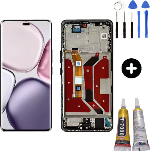Huawei Honor Magic 7 Lite BRP-NX1M Uyumlu Çıtalı Servis Lcd Ekran Dokunmatik + Montaj Seti