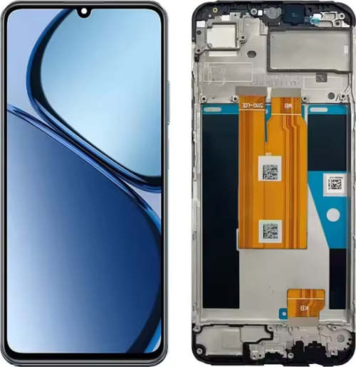 Realme C63 RMX3939 Uyumlu Çıtalı HK Lcd Ekran Dokunmatik