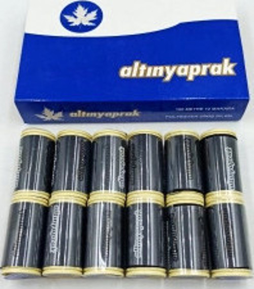 12 PARÇA SİYAH 100 MT DİKİŞ İPLİK (5047)
