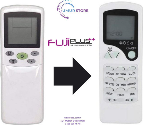 Fujiplus ZH/TY-04 Uyumlu Klima Kumandası