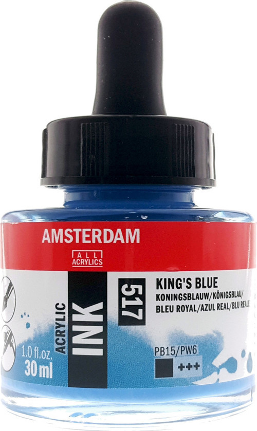 Amsterdam Akrilik Mürekkebi 30ml - N:517 King's Blue