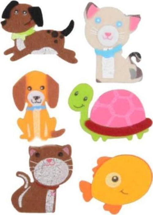 Kedi-Köpek Keçe Sticker FT-7102