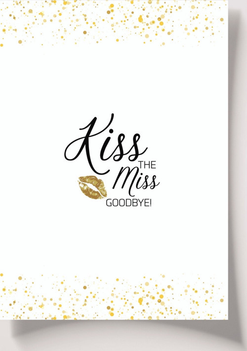 Kiss The Miss Goodbye Öpücük Kartı Bekarlığa Veda Partisi Bride To Be Oyun Soru Kartı Gelin Nedime