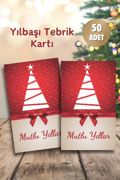 Yılbaşı Tebrik Kartı, Yeni Yıl Tebrik Kartı, Noel Kartı, Mutlu Yıllar Kartı, İyi Dilek Kartı