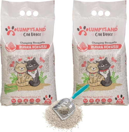 Bebe Pudralı Ince Kedi Kumu 10 Lt X 2 Adet