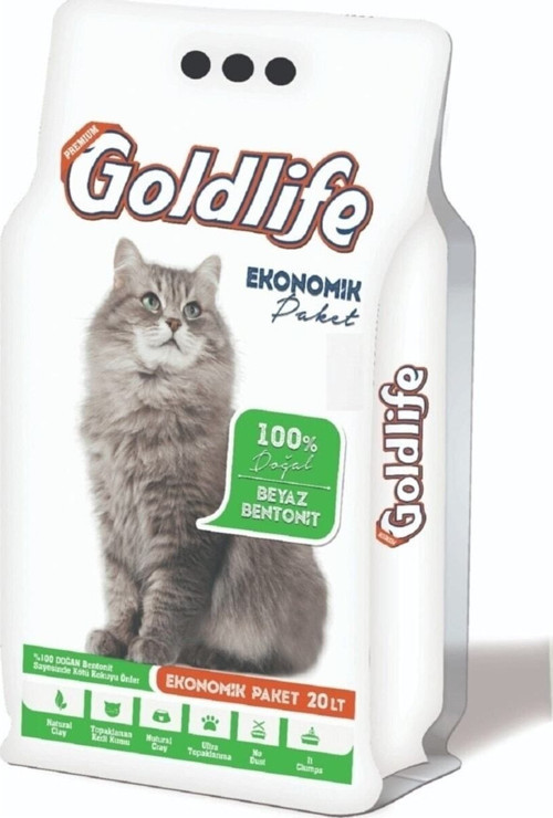 Kokusuz %100 Topaklaşan Ince Taneli Kedi Kumu 20 L