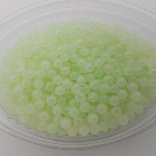Tekno Doğa 4Mm 45G Fosforlu Boncuk Yuvarlak Glow Olta Boncuğu Tekli Paket