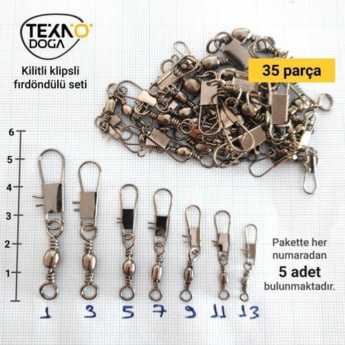 Tekno Doğa Klipsli Fırdöndü Seti (1-13No Arası) 35 Parça Tekli Paket
