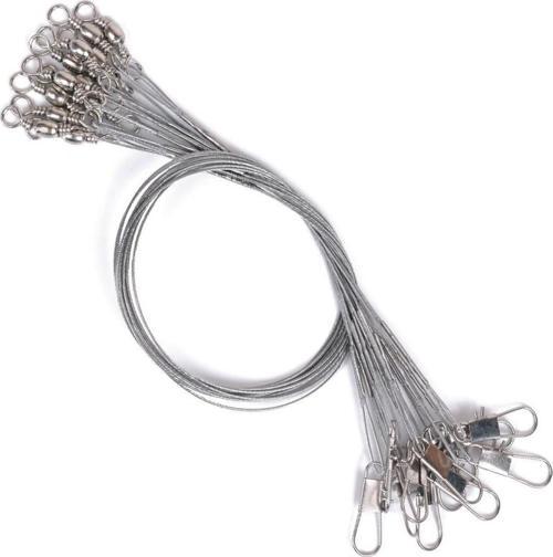 Klipsli Fırdöndülü Çelik Tel Kartela Gümüş 10Ad 10 Adet Kısa