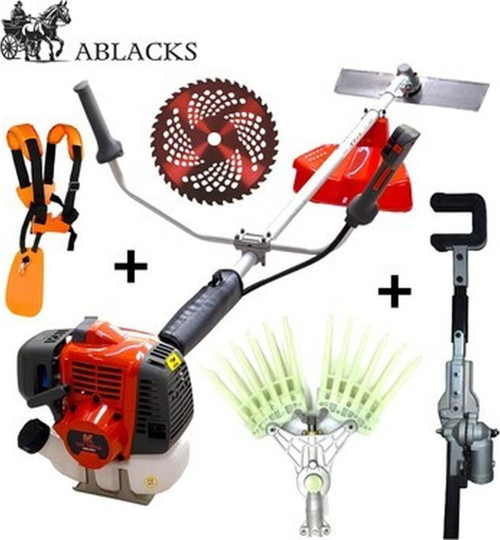 Profesyonel Yan Tırpan + Tırnaklı Silkeleme + Ağaç Silkeleme Aparatı