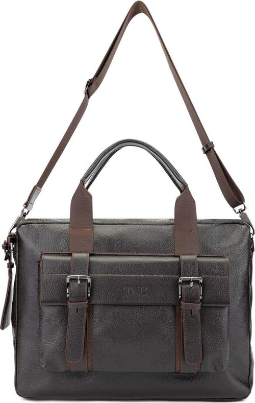 Erkek Hakiki Deri Kahverengi Floter Evrak Çantası