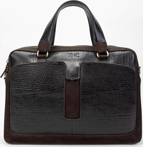 Erkek Hakiki Deri Kahverengi Evrak Çantası