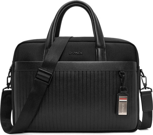 D-Pack Erkek Siyah Uzun Askılı Kumaş Evrak Çantası 24WBD30136F