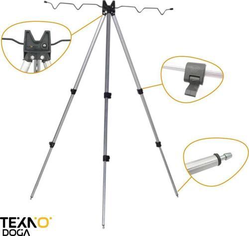 Tripod Kamış Ayağı Dörtlü Kamış Tutucu Sehpa Kılıflı