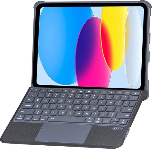 T5508D iPad 2022 10.9 (10.Nesil) Kılıf Palermo Ledli Klavyeli Standlı Tablet - NEO1949-2348