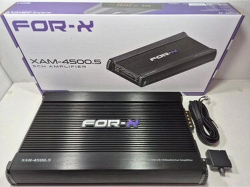 5 Kanal Amfi - XAM-4500.5 - 80RMS x 4 + 300RMS - Bass Kontrollü 5 Kanal Oto Anfi