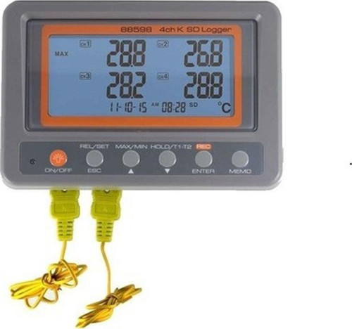 88598 K Tipi Sıcaklık Kayıt Cihazı 4 Kanallı Datalogger