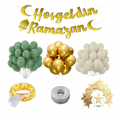 17 Parça Hoşgeldin Ramazan Süsleme Seti