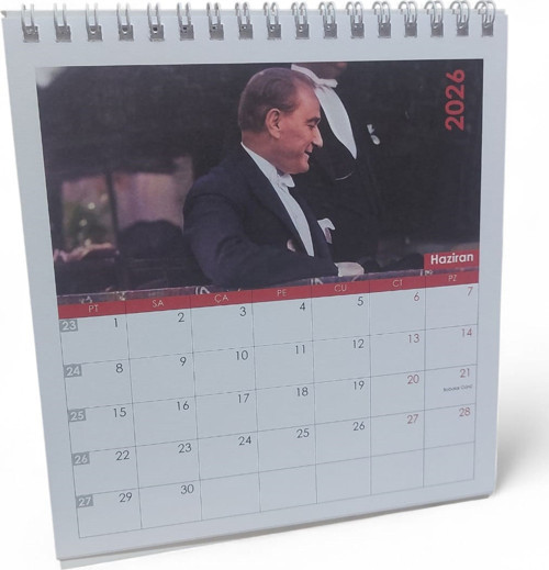 2026-Kare Masa Takvimi - Atatürk