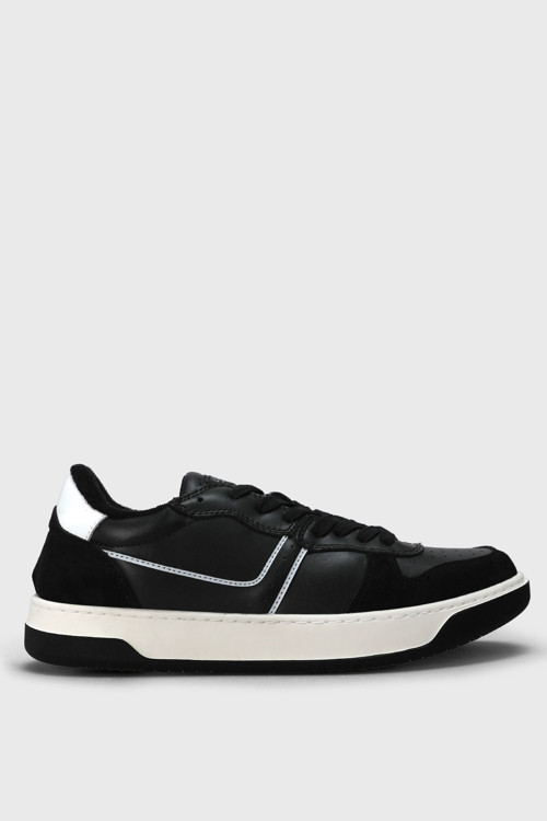 Jack Erkek Deri Sneaker Ayakkabı Siyah