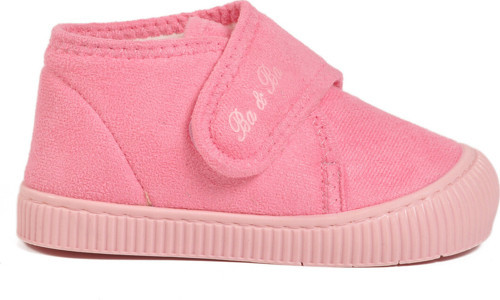 Pembe Süet Cırtlı Kız Çocuk Panduf Ba&Ba 058999 P