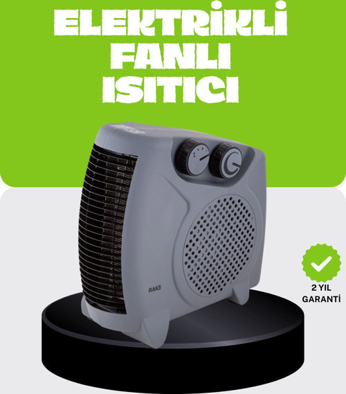 Güvenli Elektrikli Fanlı Isıtıcı Termostatlı Hızlı Isıtma