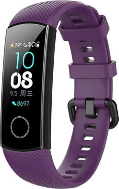 Honor Band 4 / Band 5 Akıllı Saat Uyumlu Sportif Çizgili Silikon Kordon/Kayış