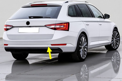 Skoda Superb Combi 2016-2019 Arka Tampon Çeki Demiri Kapağı 3V5807441