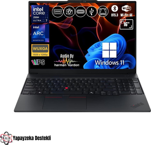 Thinkpad E16 G3 21SR006RTX ATL35 Ultra 7-255H 40GB Ram 2TB SSD O/B Arc140T W11Pro 16" AI Notebook