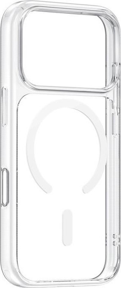 PC-1825 iPhone 17 Pro Kamera Düğmeli Manyetik Şeffaf Kılıf