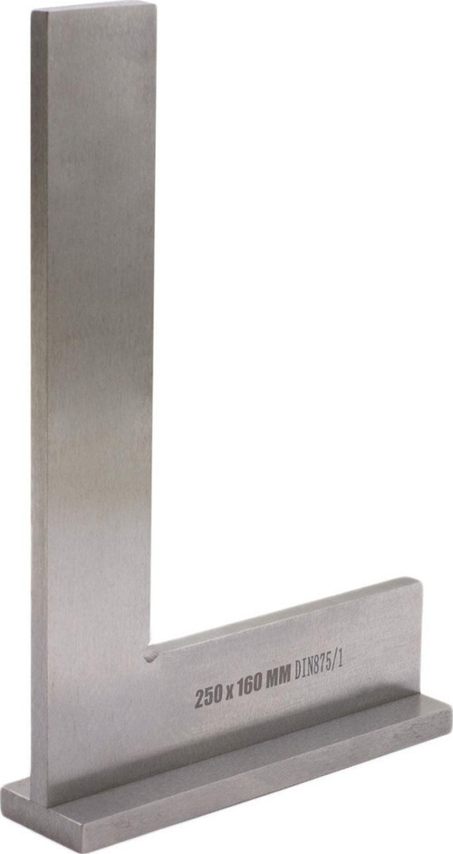 Şapkalı Gönye 250x160 mm DIN875/1 Çelik Gönye