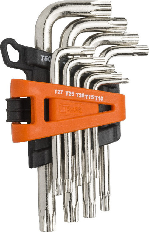 RAT7009 Delikli Torx Allen Kısa Anahtar Takımı 9 Parça