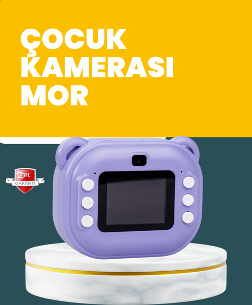 Çocuklar İçin Şipşak Baskı Kamera – 18 Efektli Oyun ve Müzik Özellikli