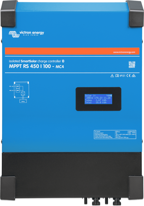 Victron Solar Şarj Kontrol Cihazı SmartSolar MPPT RS 450/100-MC4 Charge Controller (SCC145110510)