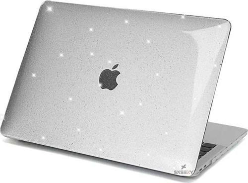 Macbook Pro 2021/23 14,2 İnç M1-M2 Çip A2442 A2779 İle Uyumlu Parlak Diamond Dust Simli Kılıf