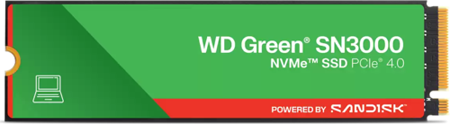 500GB GREEN M.2 NVMe SN3000 5000/4000MB/s WDS500G5G0E SSD