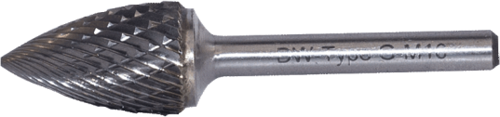 DWCarbide G Tipi Sivri Kavisli Karbür Kalıpçı Frezeleri 4.0 x 3mm