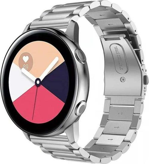 Samsung Galaxy Watch Active Active 2 44Mm-40Mm Uyumlu 20Mm Ironweft Döküm Çelik Metal Kordon