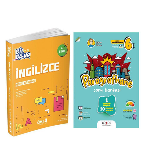 Ünlü Yayıncılık 6. Sınıf İngilizce Bil Bang ve Lodos Paragrafhane Soru Bankası Seti 2 Kitap