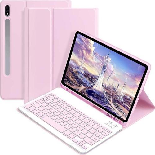 Samsung Tab S9 Fe Plus Sm-X610 12.4 İnç Uyumlu Styletech Bluetooth Klavyeli Çok Yönlü Kılıf