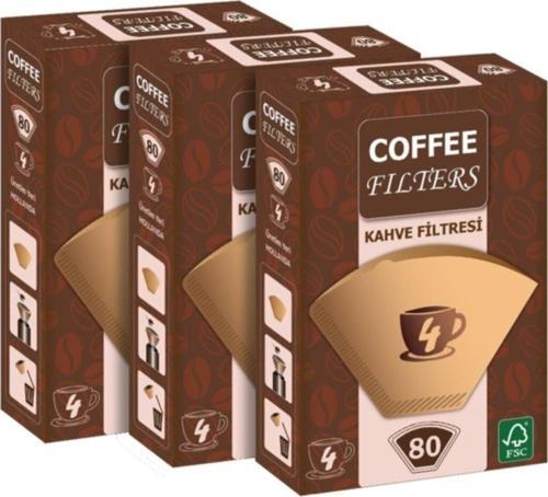 Kahve Filtresi 80 Adet x 3 Adet