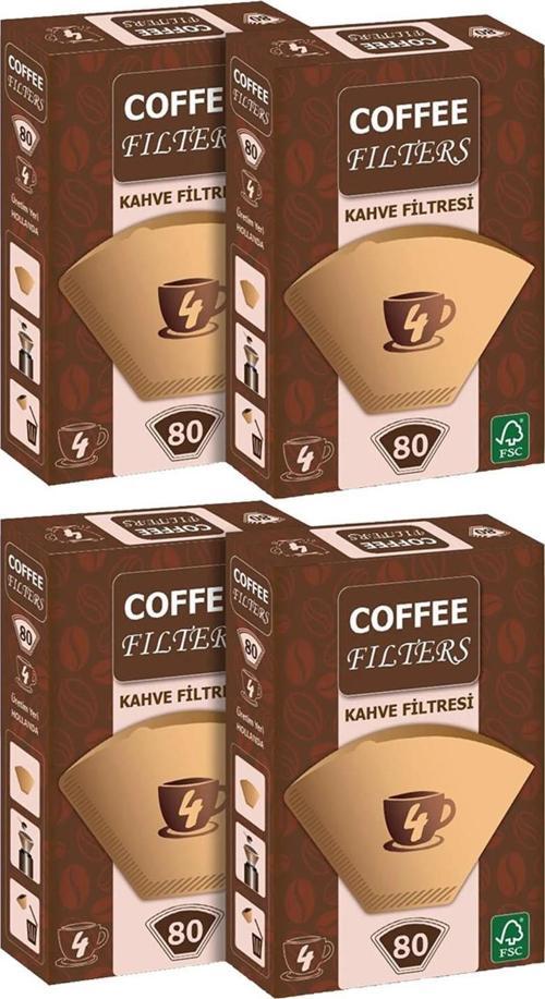 Kahve Filtresi 80 Adet x 4 Adet