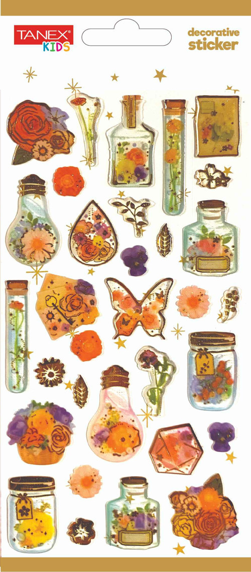 Decorative Sticker-24 Puffy Etiketi TNX-5023