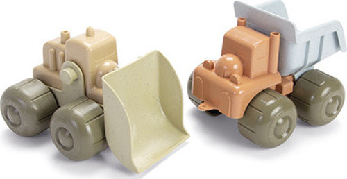 Biyoplastik Oyuncak Buldozer ve Kamyon Seti