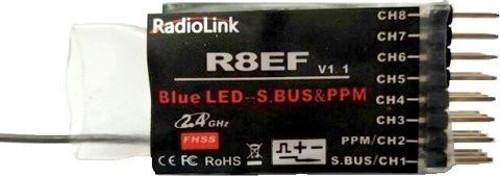 R8EF 8CH 8 Kanal Uzaktan Kumanda Alıcısı Receiver 2.4G w/SBUS+PPM+PWM (T8FB&T8S İle Uyumludur )